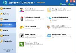 Windows 10 Manager  Crack 